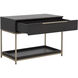 Rebel 38 X 27.25 inch Gold / Charcoal Grey Night Stand, Large